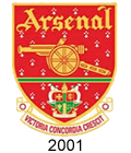 arsenal crest 2001