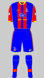 crystal palace fc home kit 2012-13