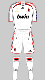 ac milan 2007  uefa champions league final kit