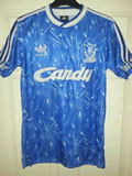 liverpool 1989-91 faked blue shirt