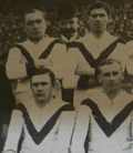 newcastle united team group 1914-15 change kit