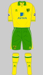 norwich city 2012-13 home kit