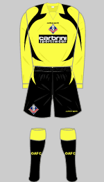 oldham athletic 2008-09 away kit