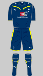 tottenham hotspur 2009-10 change kit