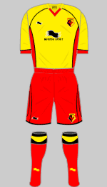 watford fc 2011-12 home kit