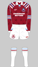 West Ham 1992-1993 Kit